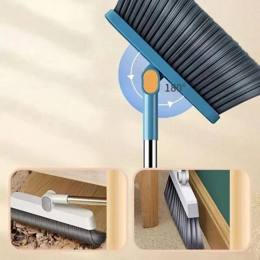 2pcs Set Of Brand New 3-in-1 Rotatable And Foldable Magnetic Suction Broom Dustp