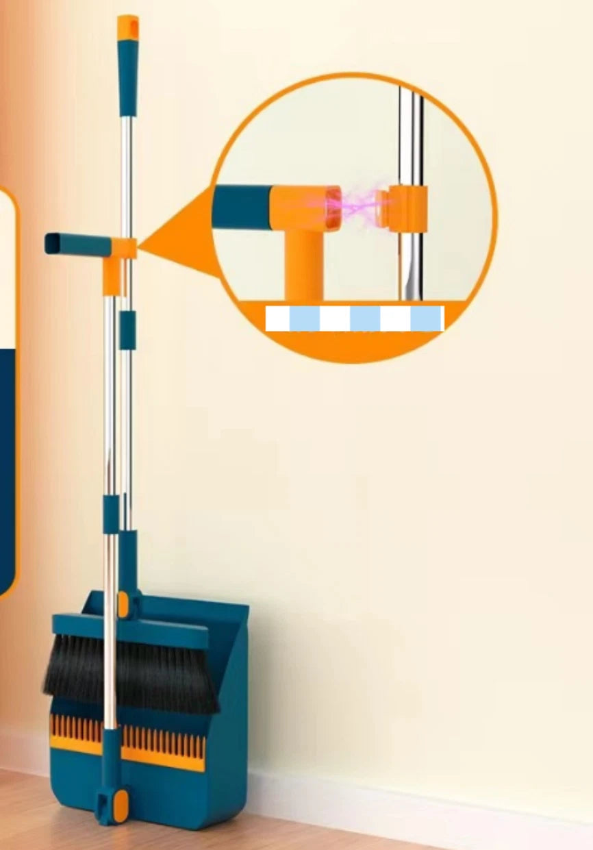 2pcs Set Of Brand New 3-in-1 Rotatable And Foldable Magnetic Suction Broom Dustp