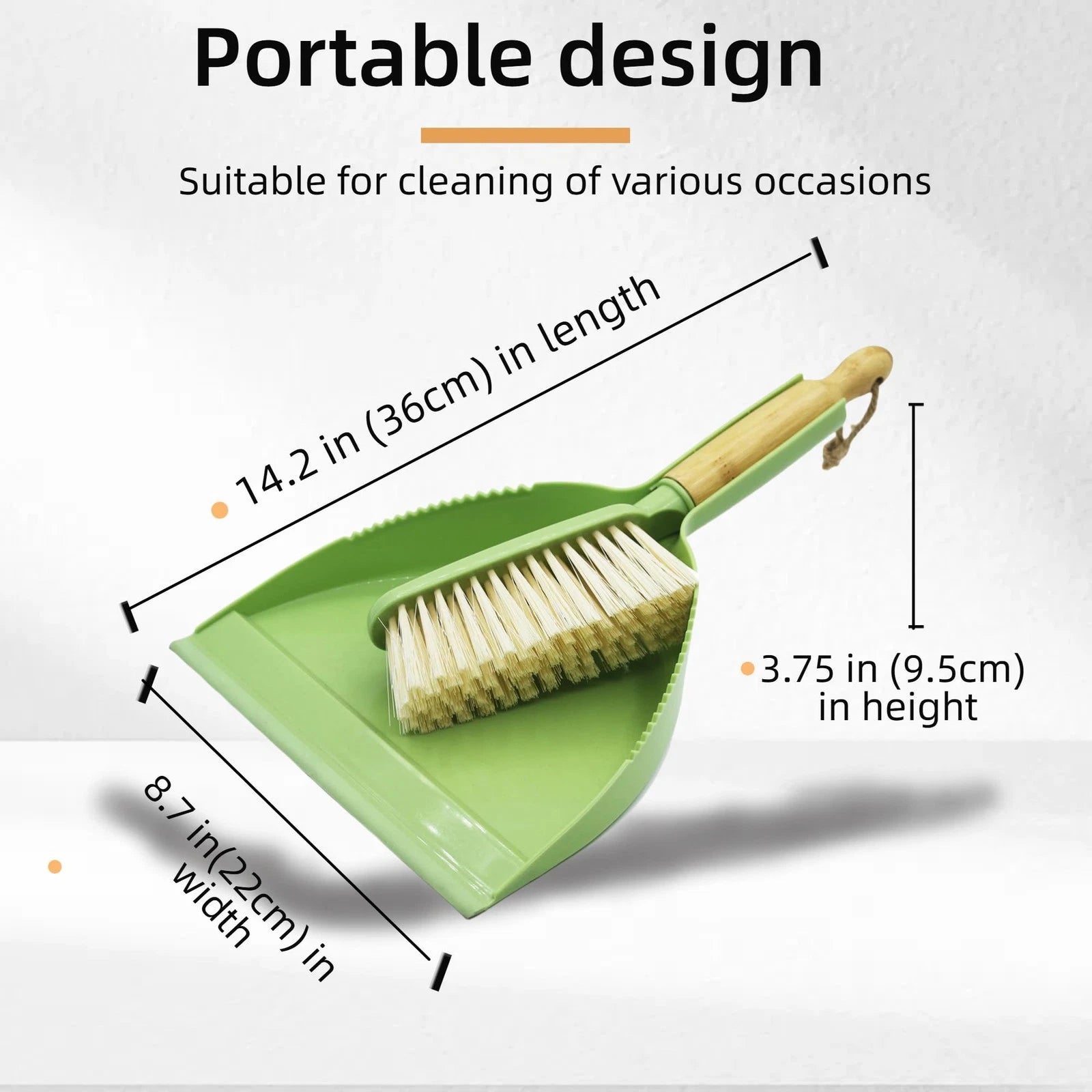 Dust Pan and Brush - Hand Broom Dustpan Set with Como and for Pet Car Dorm