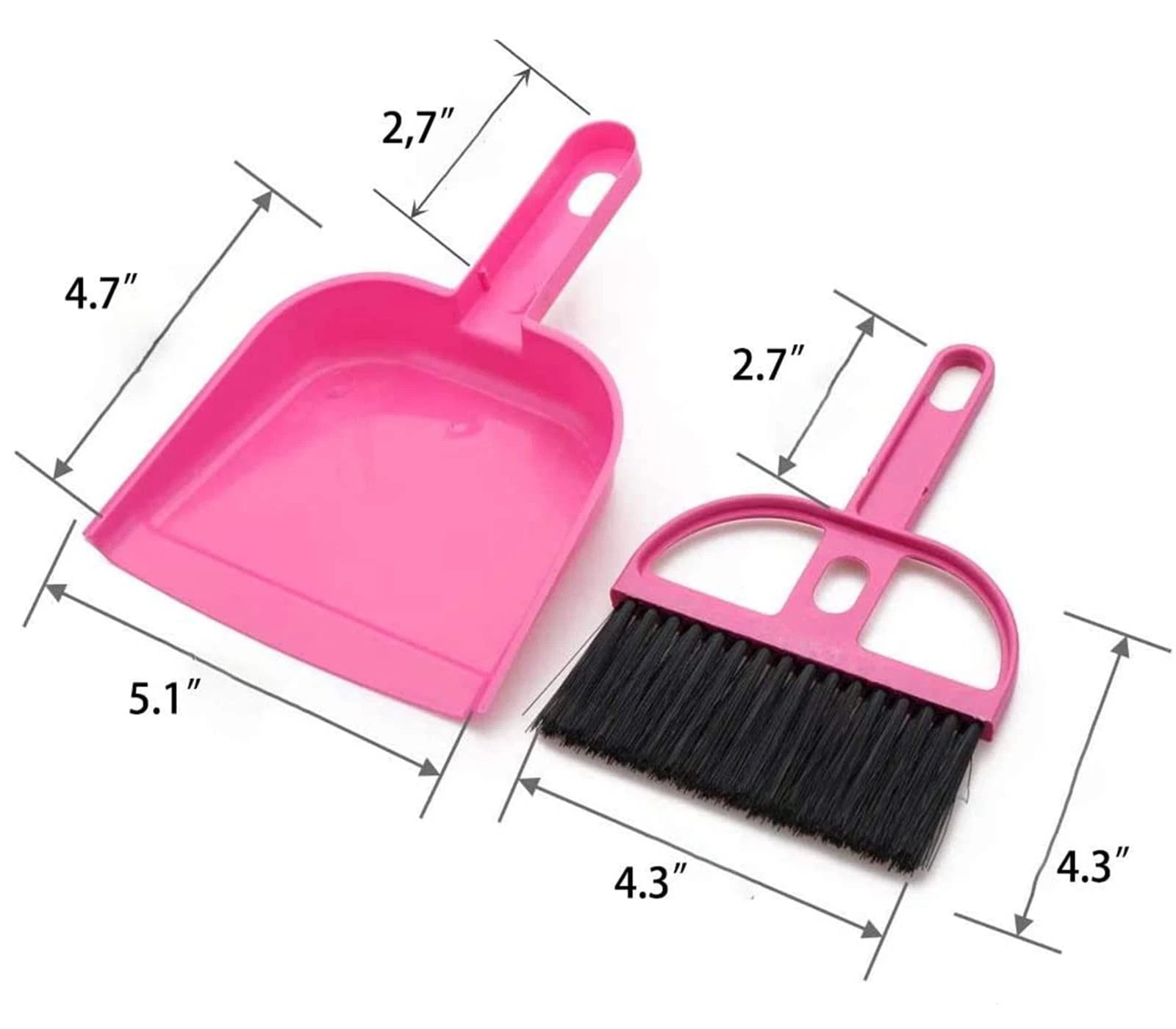6 Pack Mini Dust Pan and Brush Set, Mini Hand Broom Dustpan Set for Table, De...
