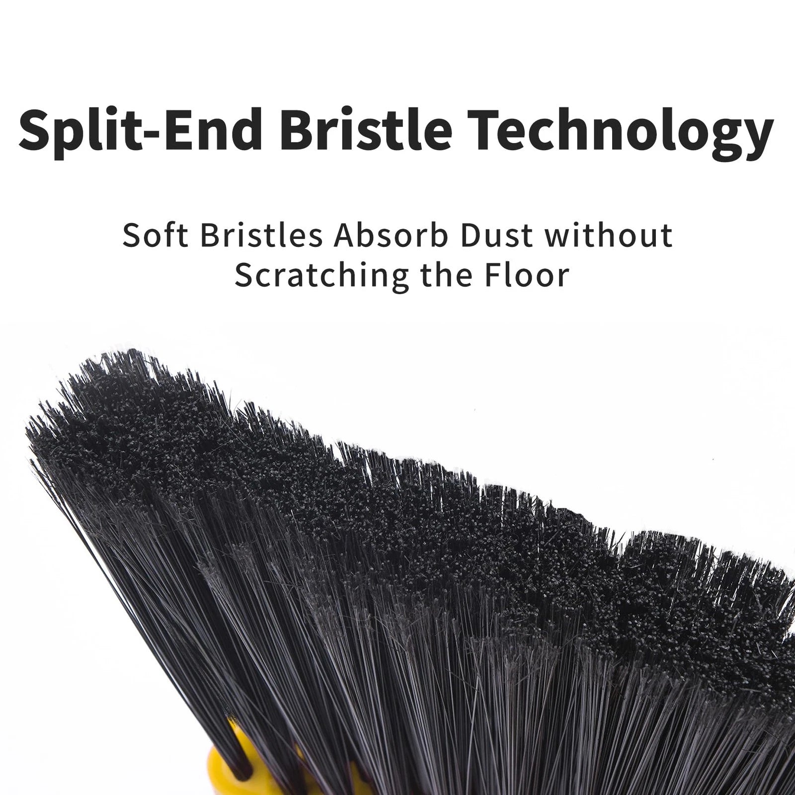 Broom with Dustpan Combo Set, Brooms and Dustpans Sets with 51'' Long Handle,...