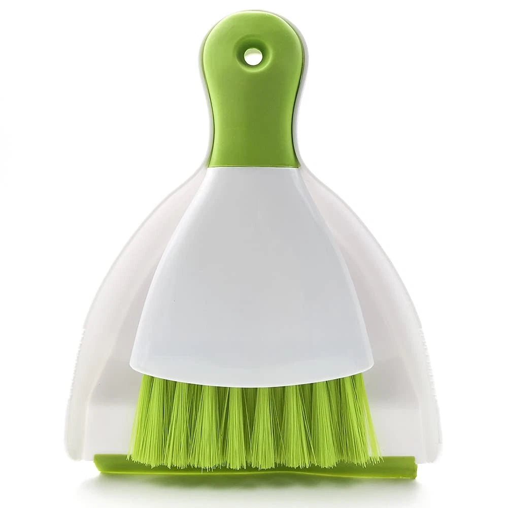 Broom and Dustpan Set - Compact Cleaning Kit for Home