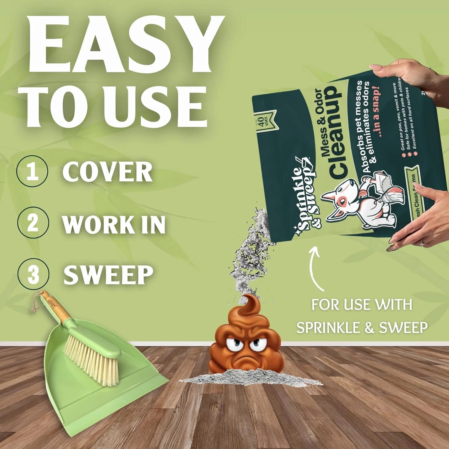 Dust Pan and Brush Set with Handle - Portable Hand Broom and Dustpan Set Combo