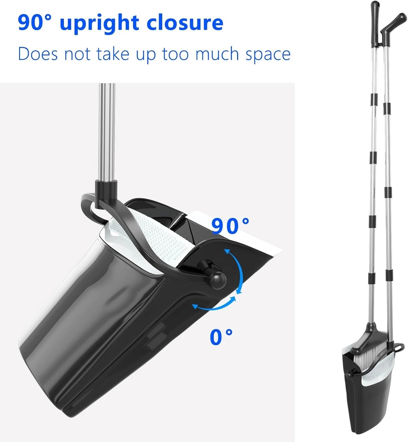 Broom and dustpan combination set (54 inches) long handle household dustpan