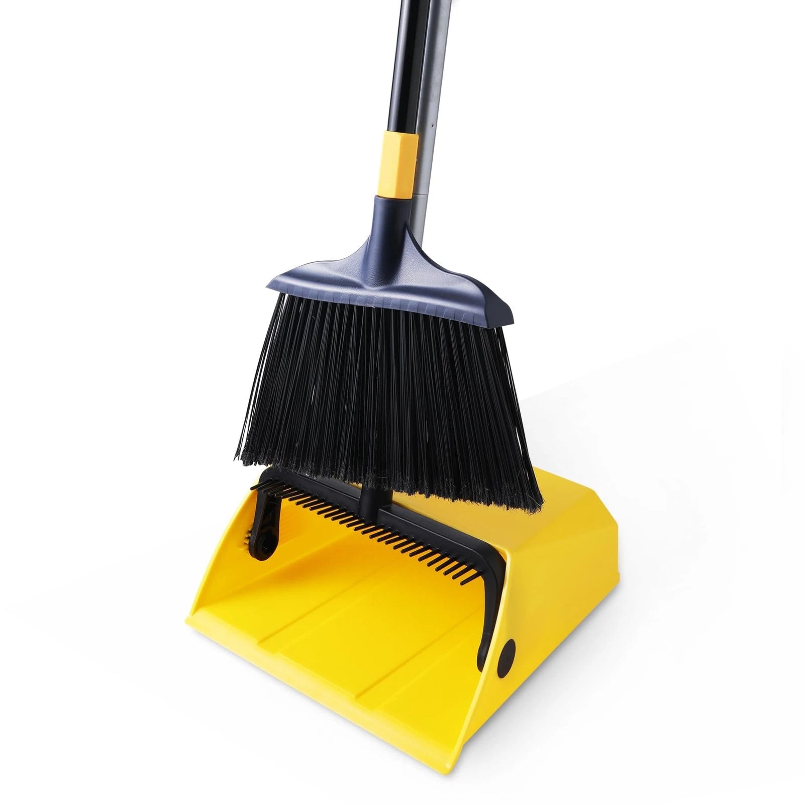 Commercial Broom and Dustpan Set with Comb Commercial Outdoor Indoor for Cour...