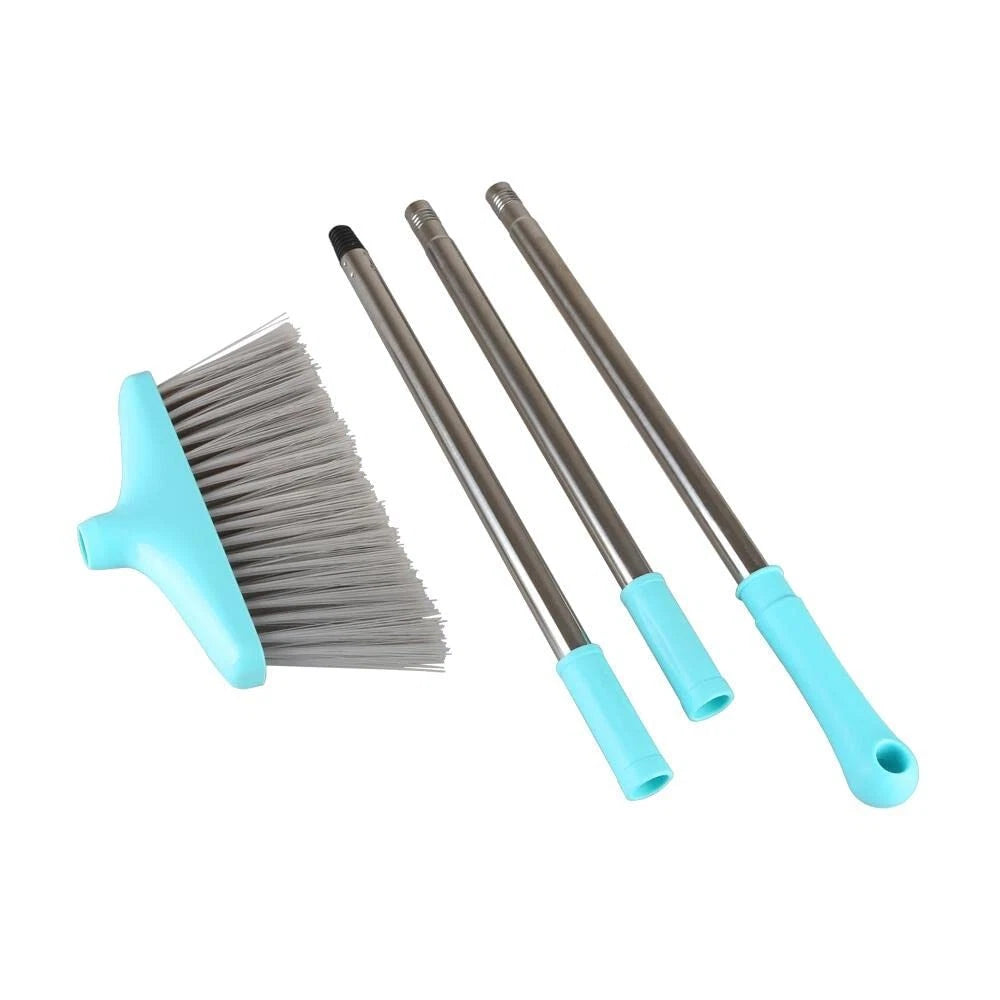 Broom and Dustpan Set 48"Long Handle and Collapsible Combo for Home Office
