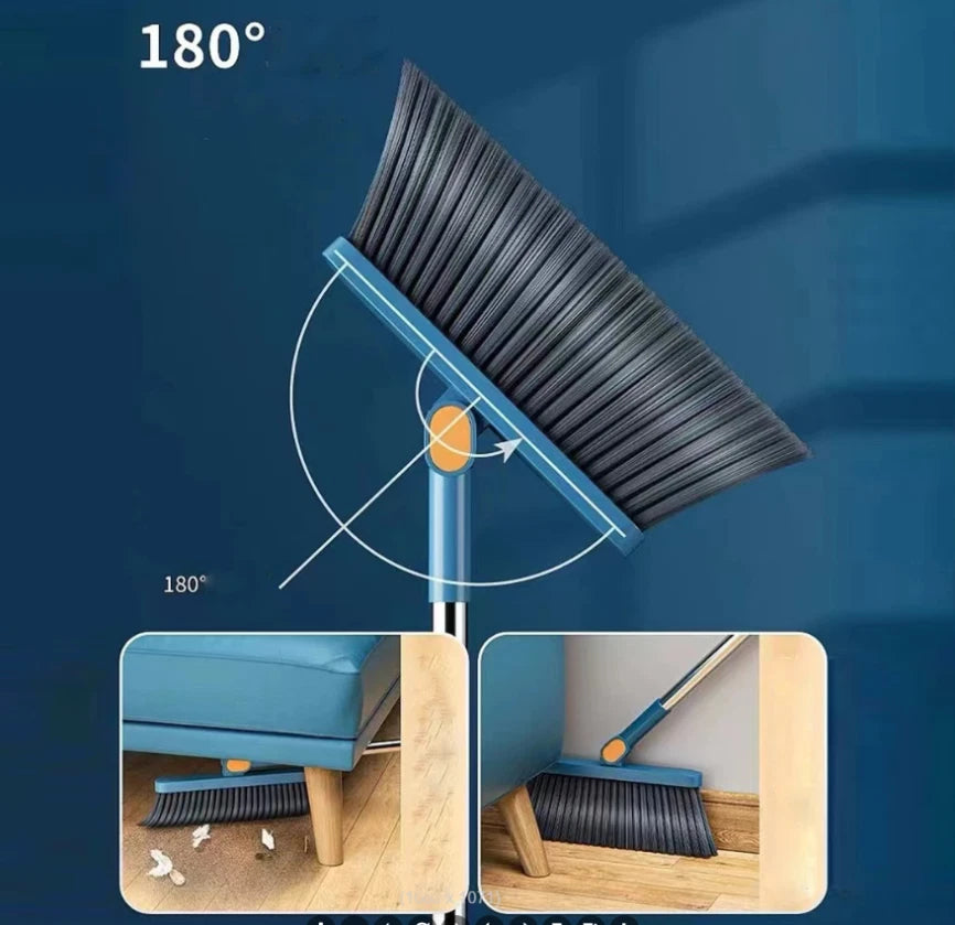 2pcs Set Of Brand New 3-in-1 Rotatable And Foldable Magnetic Suction Broom Dustp