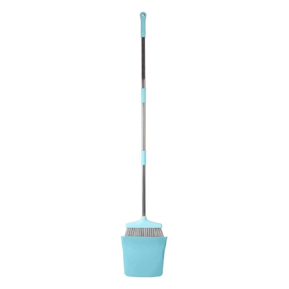 Broom and Dustpan Set 48"Long Handle and Collapsible Combo for Home Office