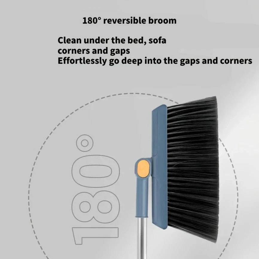 2pcs Set Of Brand New 3-in-1 Rotatable And Foldable Magnetic Suction Broom Dustp