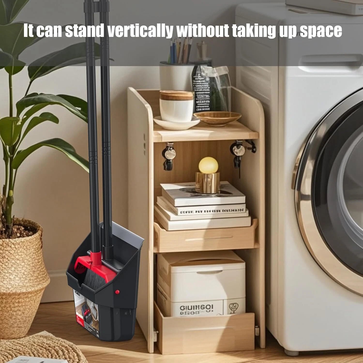 Dustpan with long handle, broom with dustpan, dustpan broom set