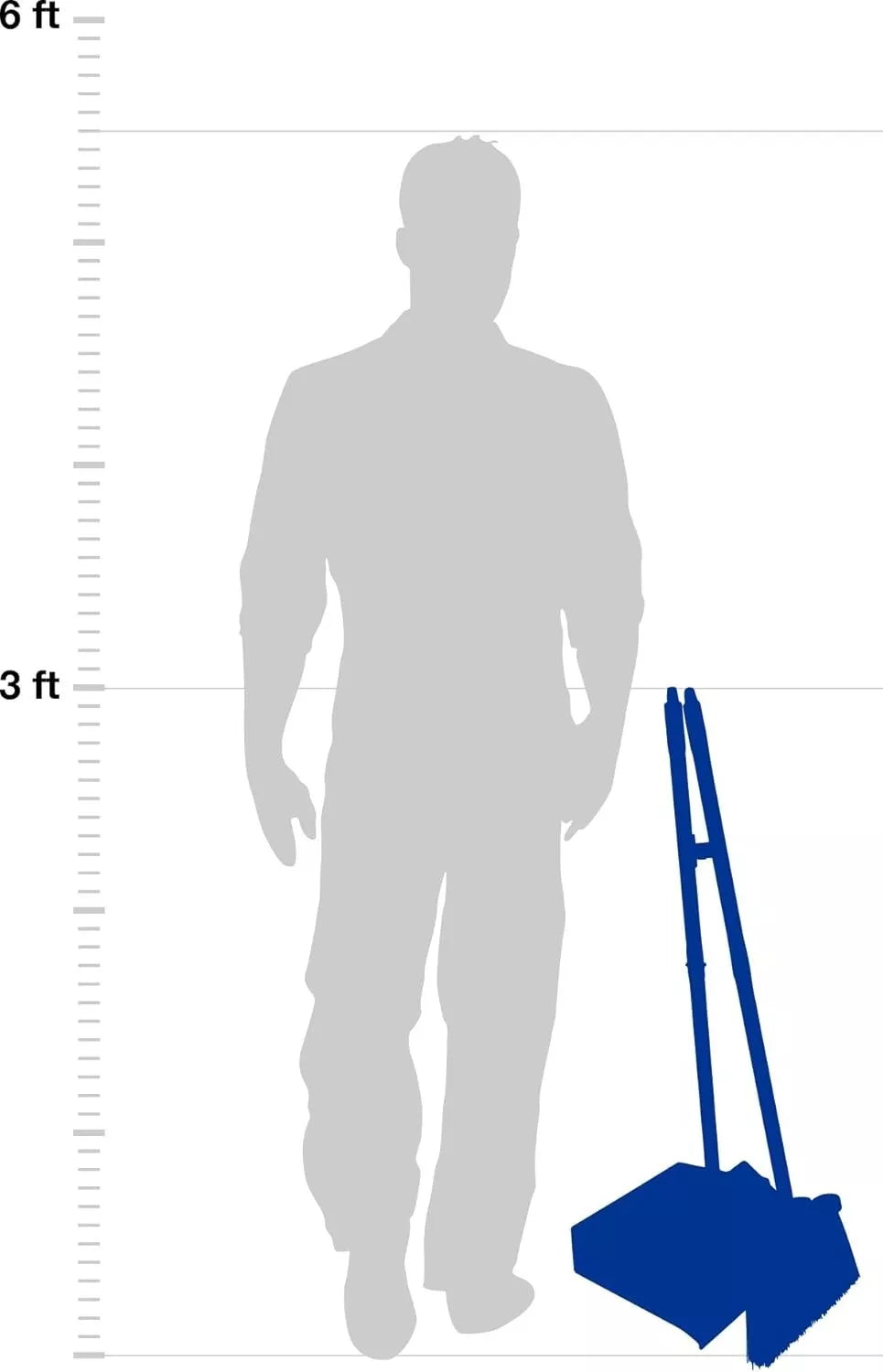 Compact Broom and Dustpan Set with Locking Feature - Ideal for Janitorial Use