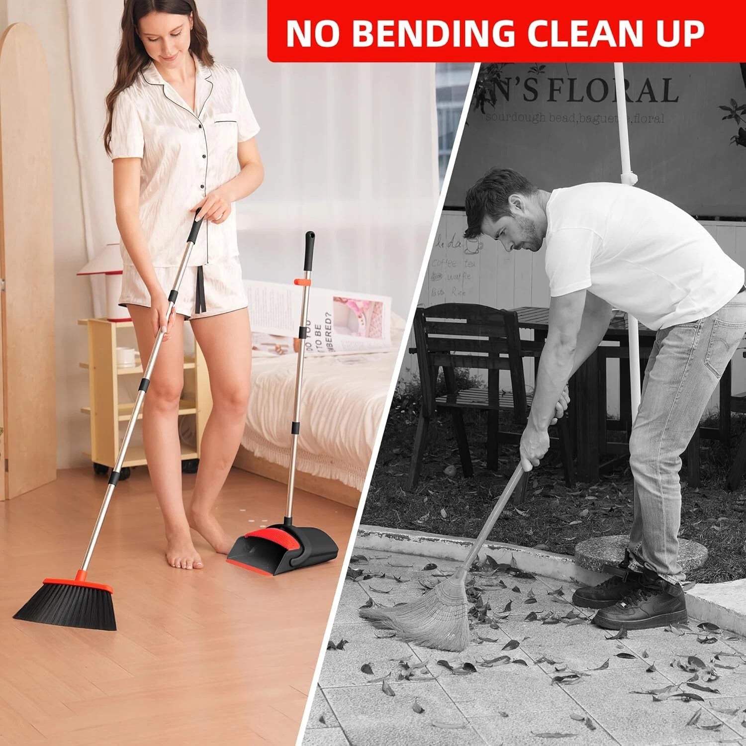 Broom and Dustpan Set, Broom Dustpan Set