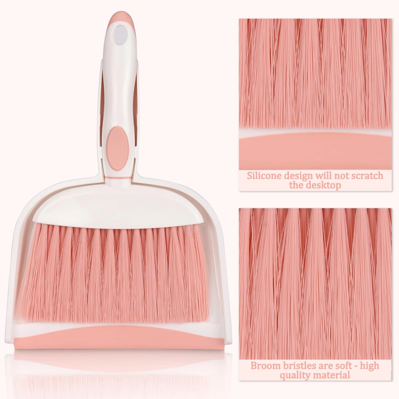 Dustpan and Broom Set/Small Mini Handheld with Cleaning Brush Combo for Home