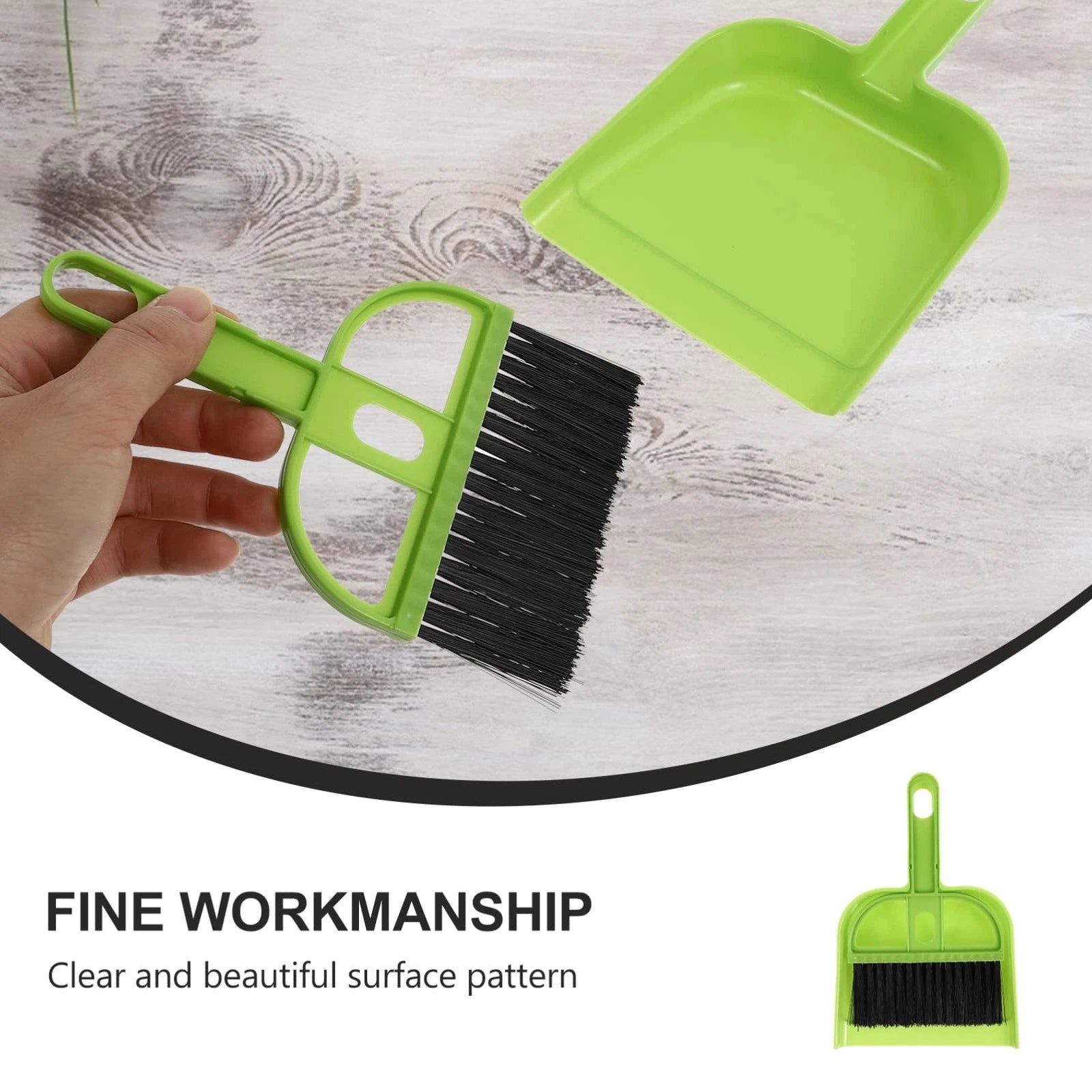 12 Sets Dustpan Hand Broom and Shovel Small Broom and Brush Set