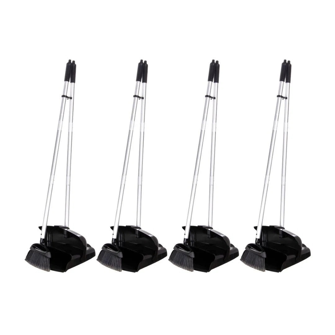 Carlisle FoodService Products Duo-Pan and Broom Broom,36X11.8X41,Black,Pack of 4