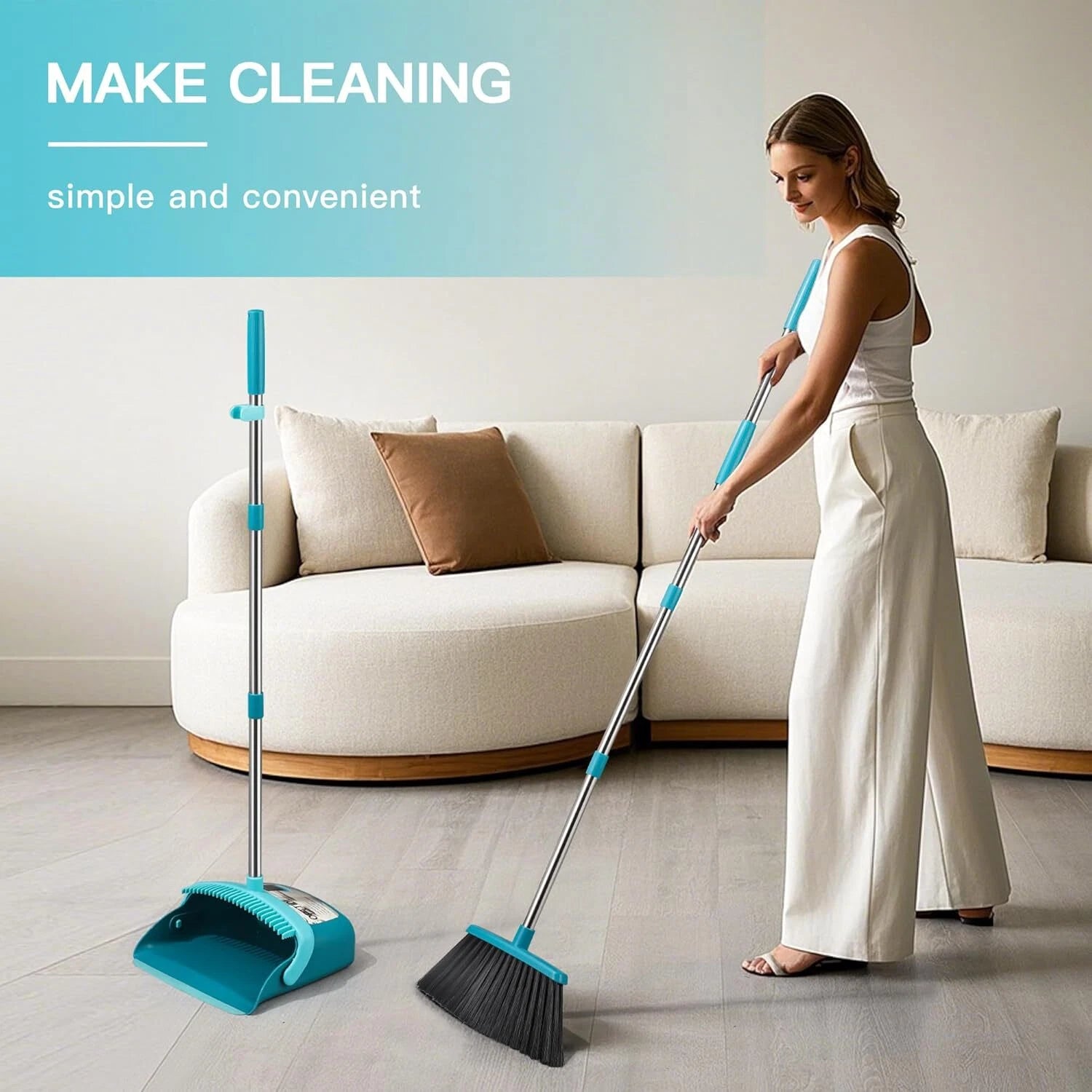 Broom and Dustpan Combo Set Handheld Broom and Dustpan Set