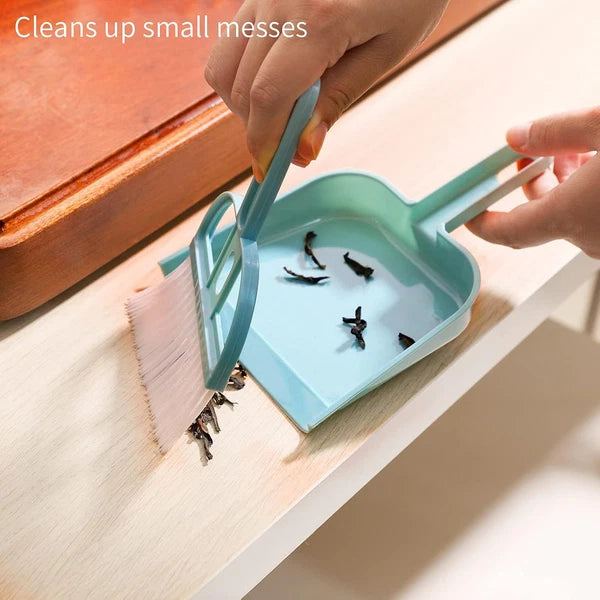 3 Pack Mini Hand Broom and Dustpan Set Small Dust Pans with Brush Set Cleaning