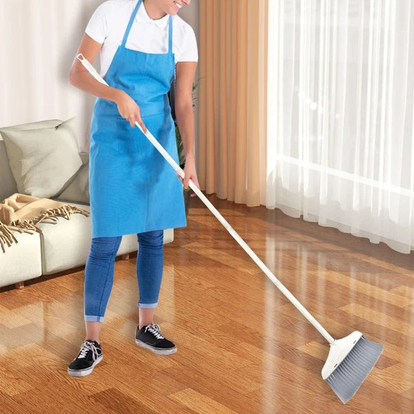 61 inch Broom Dustpan Combo Set Long Handle Stand-Up Home Kitchen Office