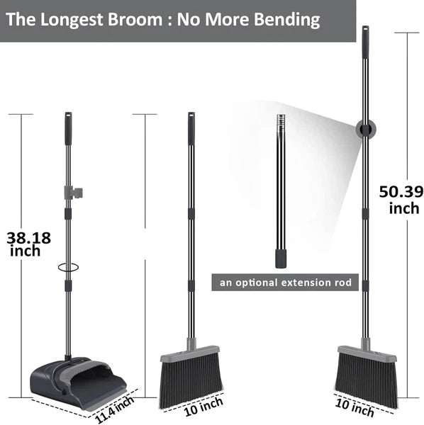 Broom dustpan set, broom dustpan combination set, upright