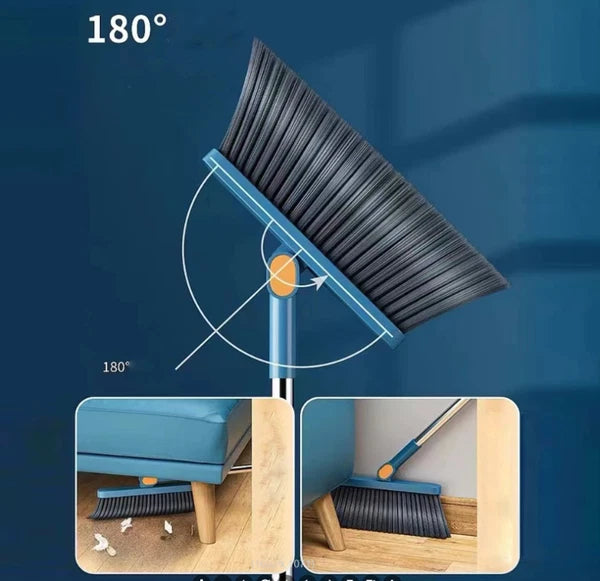 2pcs Set Of Brand New 3-in-1 Rotatable And Foldable Magnetic Suction Broom Dustp