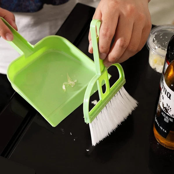 3 Pack Mini Hand Broom and Dustpan Set Small Dust Pans with Brush Set Cleaning