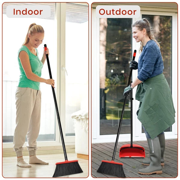 Broom and Dustpan Set 52 inch for Home