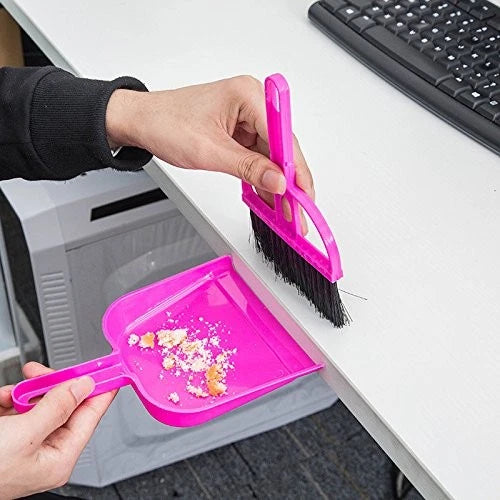 6 Pack Mini Dust Pan and Brush Set, Mini Hand Broom Dustpan Set for Table, De...