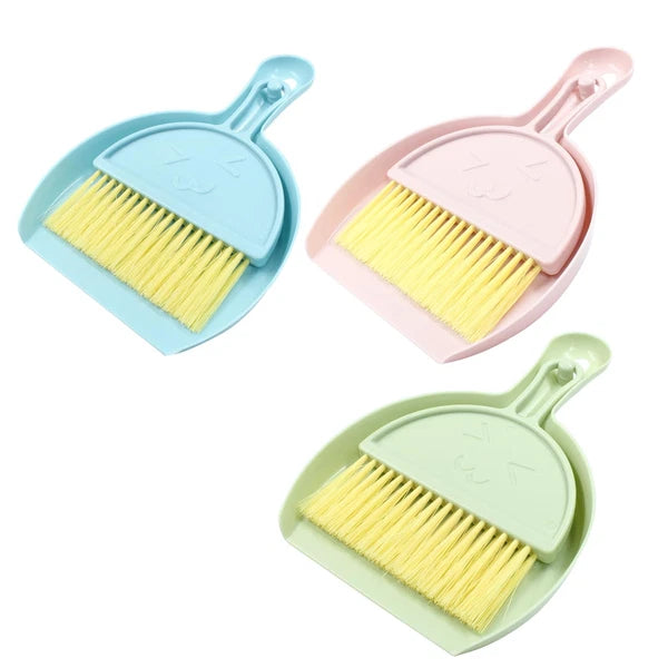 Mini Dust Pans With Brush Set Small Broom and Hand Dustpan for Home Cleaning