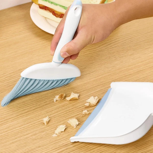 61 inch Broom Dustpan Combo Set Long Handle Stand-Up Home Kitchen Office