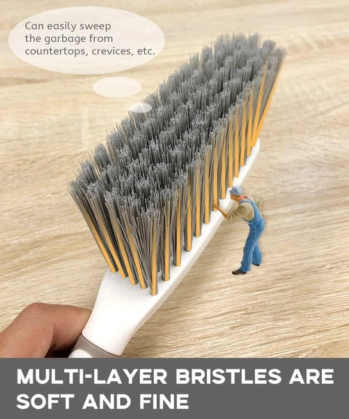 Dust Pan Dustpan and Brush Set Small and Hand Broom and for Home Handheld Angled