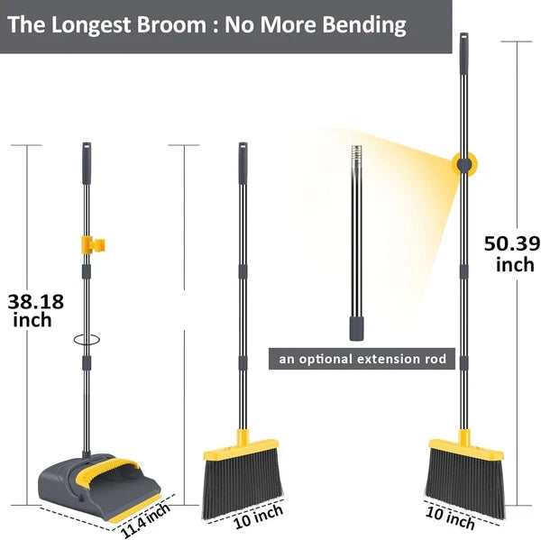 Broom dustpan set, broom dustpan combination set, upright