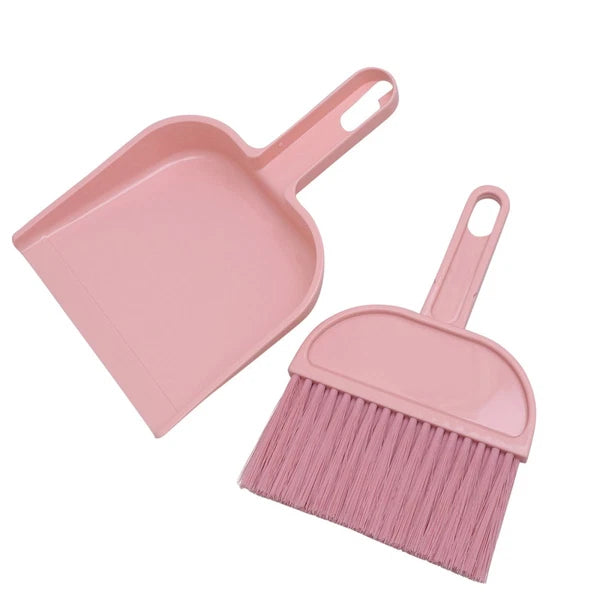 Mini Broom Dustpan Set Small Hand Cleaning Tools for Housekeeping