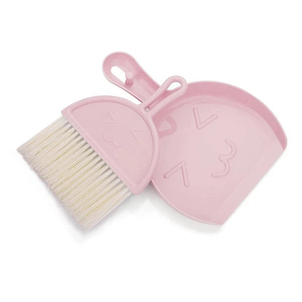 Dustpan and Brush Set, Small Broom and Dustpan Cleaning Set Portable Table7659