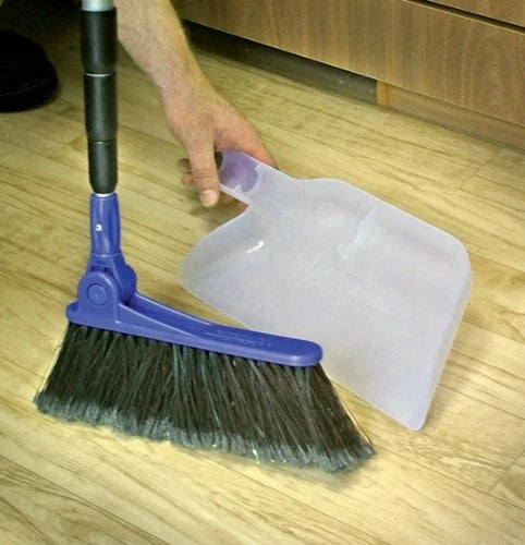 Adjustable Broom and Dustpan Set Kits for RV Home Camping Portable Cleaning *