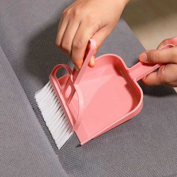 3 Pack Mini Hand Broom and Dustpan Set Small Dust Pans with Brush Set Cleaning
