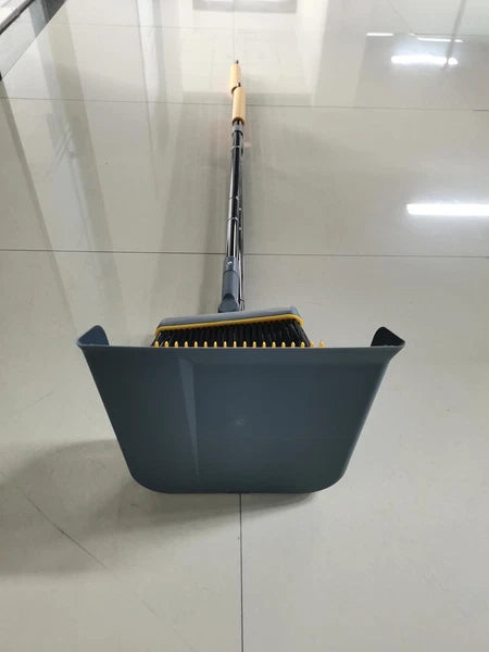 Broom and Dustpan Set for Home, 54 Inches Long Handle Lightweight 180 Degree ...