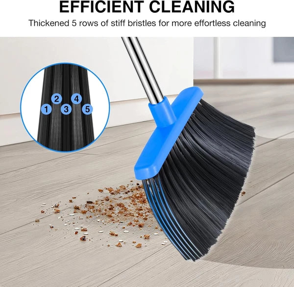 Broom dustpan set, adjustable handle broom dustpan combination