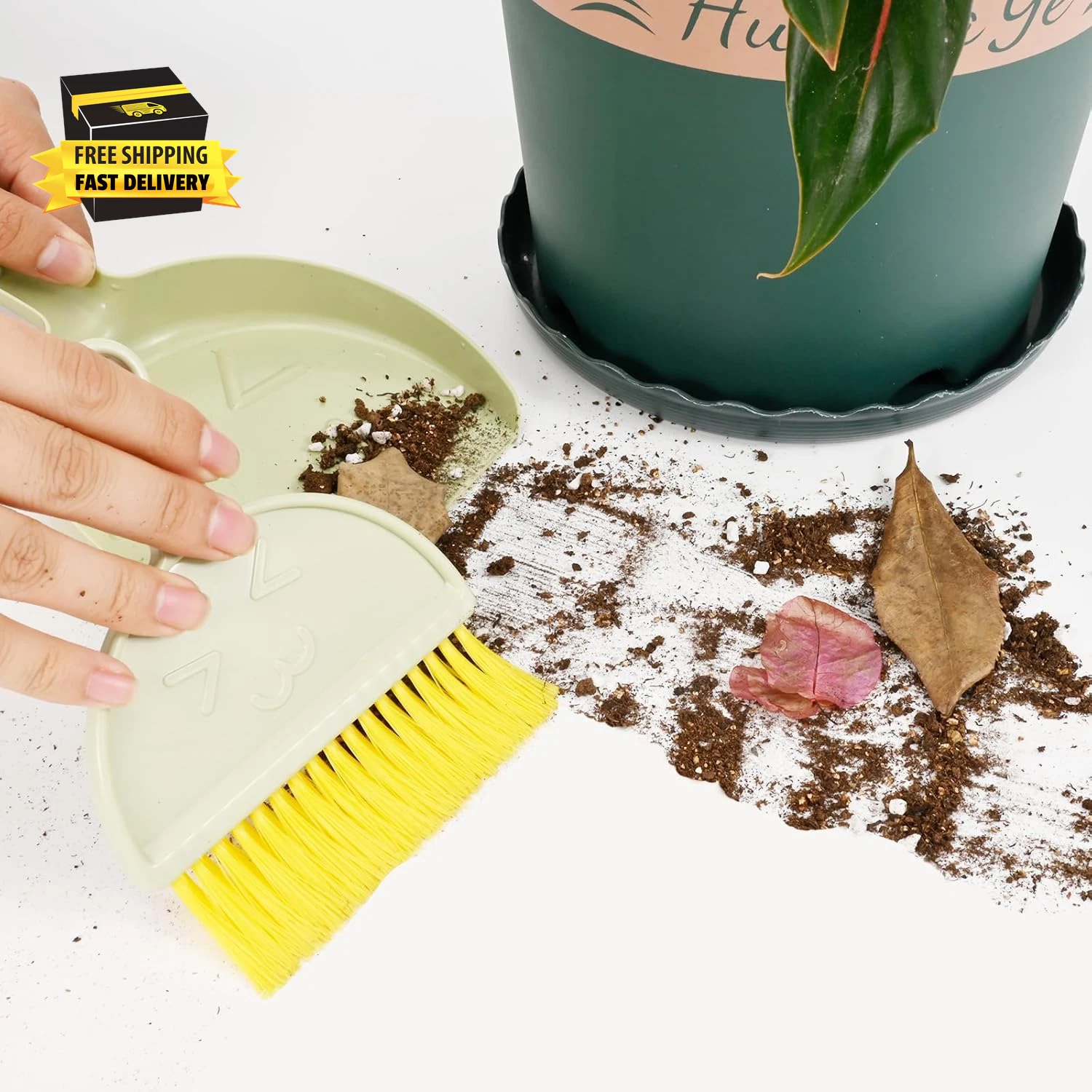 Small Broom and Dustpan Set,Mini Compact Portable, for Home, Sofas, Kitchen Coun