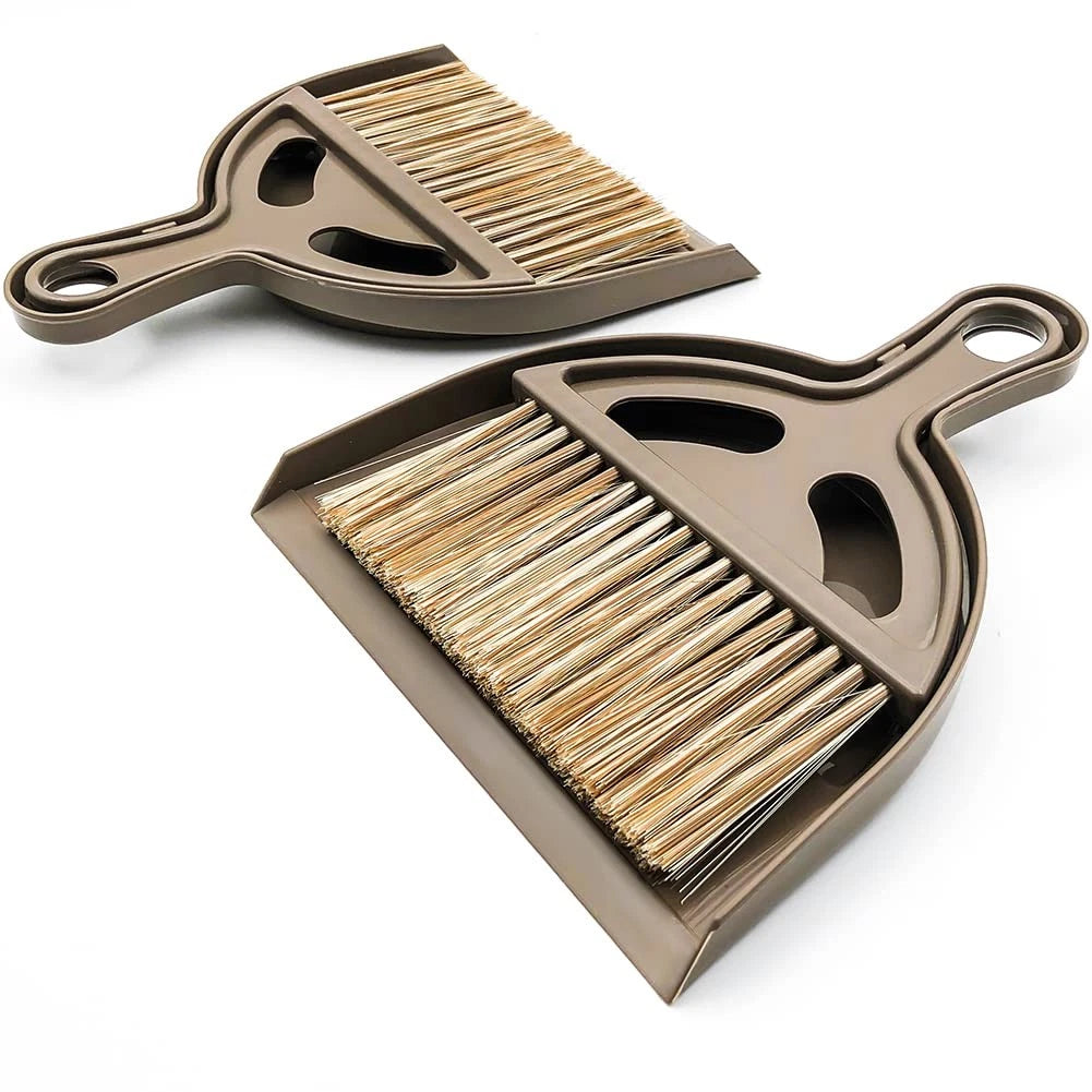 Small Broom and Dustpan Set 2 PCS Mini Dustpan Brush Hand Broom Set