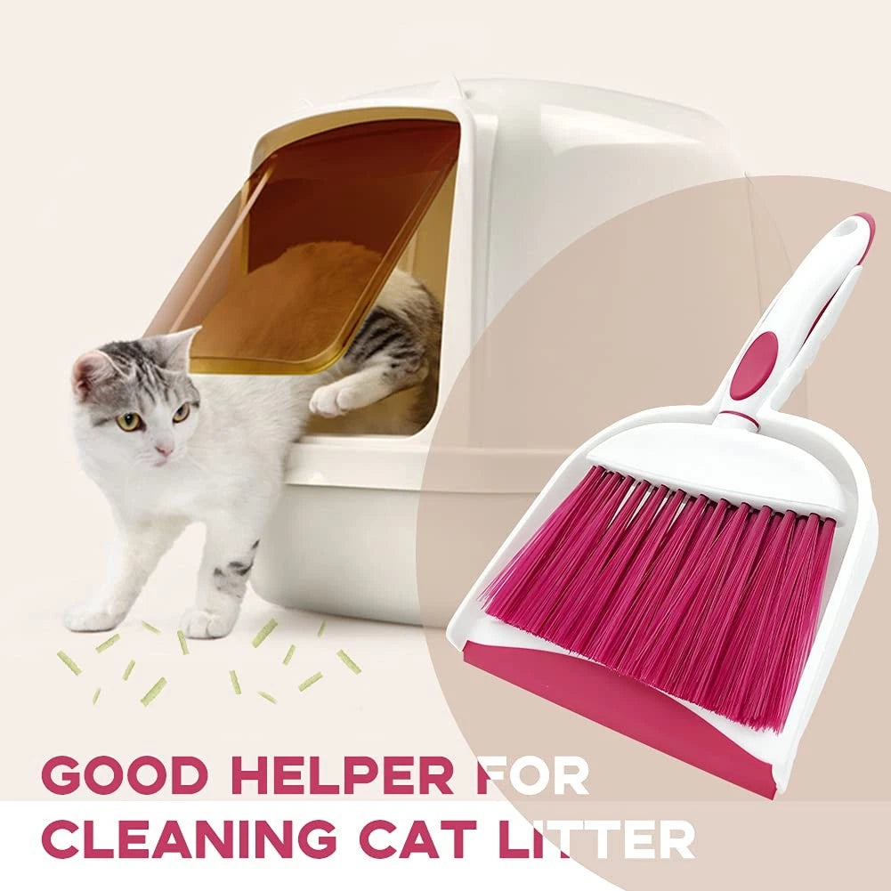 Small Broom and Dustpan Set, Small Dustpan and Brush Set, Mini Dust pan and B