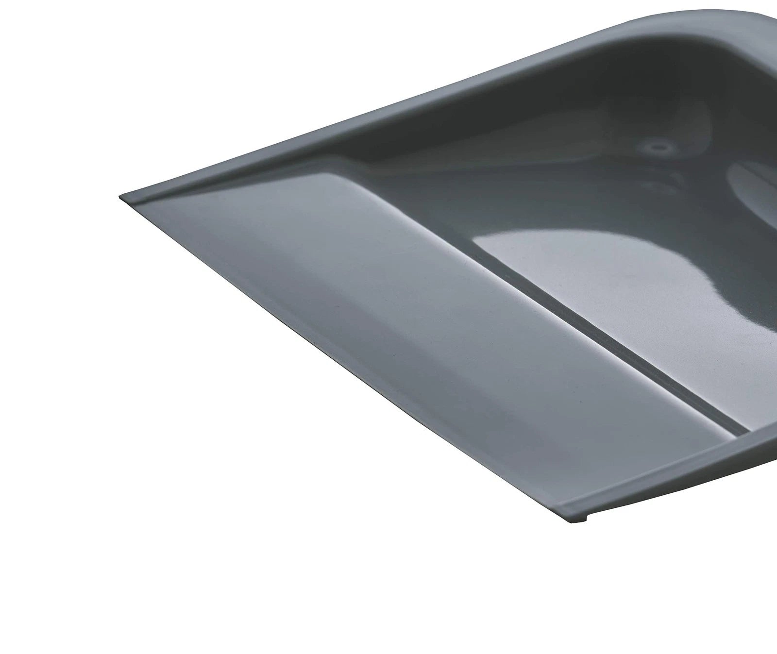 Set Grey Broom and Dustpan 48” Handle Durable Plastic Dustpan with Comfortable