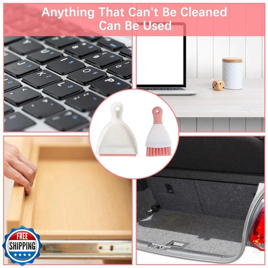 Dust pan Broom Brush Dustpan - Small Broom and Dustpan Set,Mini Broom and Dus