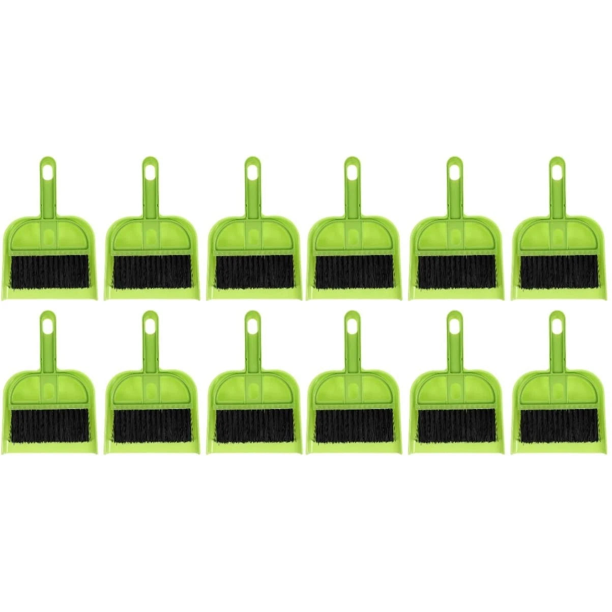 12 Sets Dustpan Hand Broom and Shovel Small Broom and Brush Set