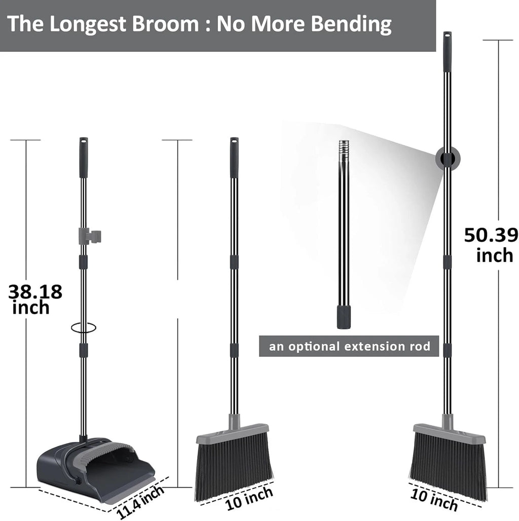 Broom dustpan set, broom dustpan combination set, upright