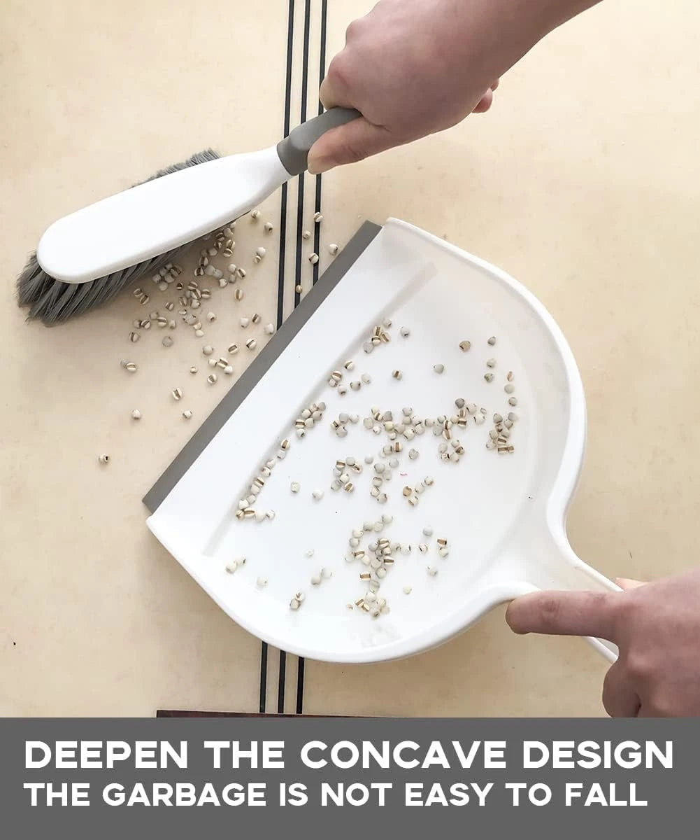 Dust Pan Dustpan and Brush Set Small and Hand Broom and for Home Handheld Angled