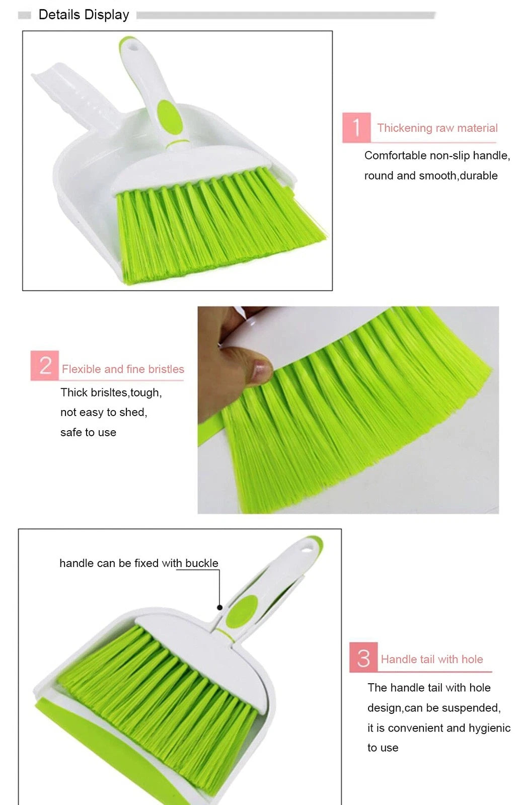 Mini Broom and Dustpan Set-Mini Whisk for Desk Housekeeping Office Kitchen Pet