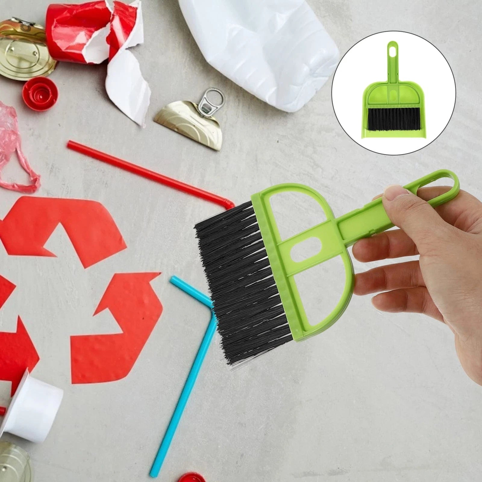 18 Sets Dustpan Hand Broom and Shovel Small Broom Dustpan Set and Broom Dustp...