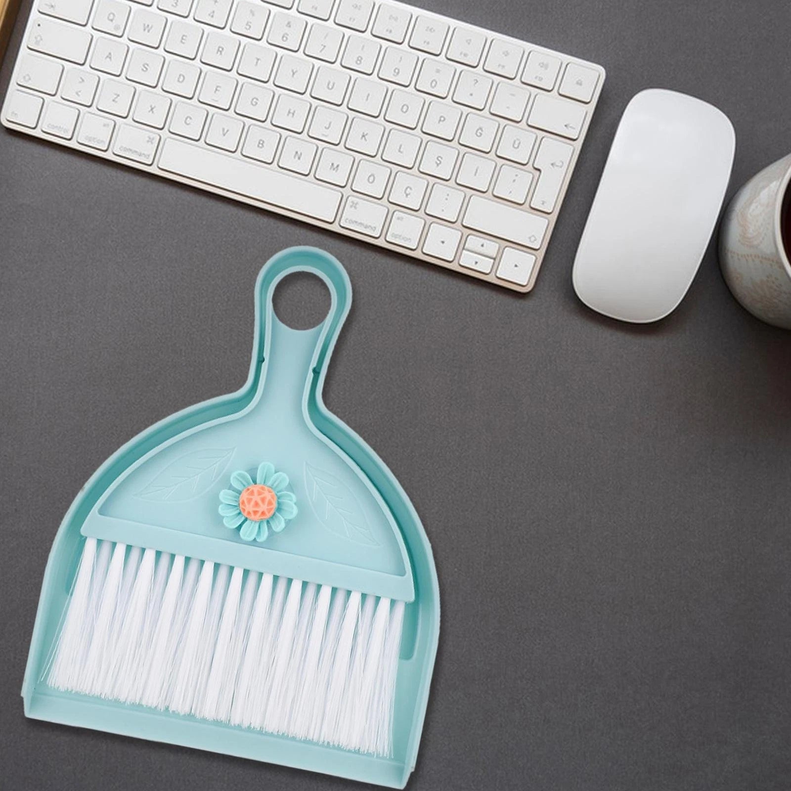 Mini Hand Broom and Dustpan Set Small Dust Pans with Brush Set