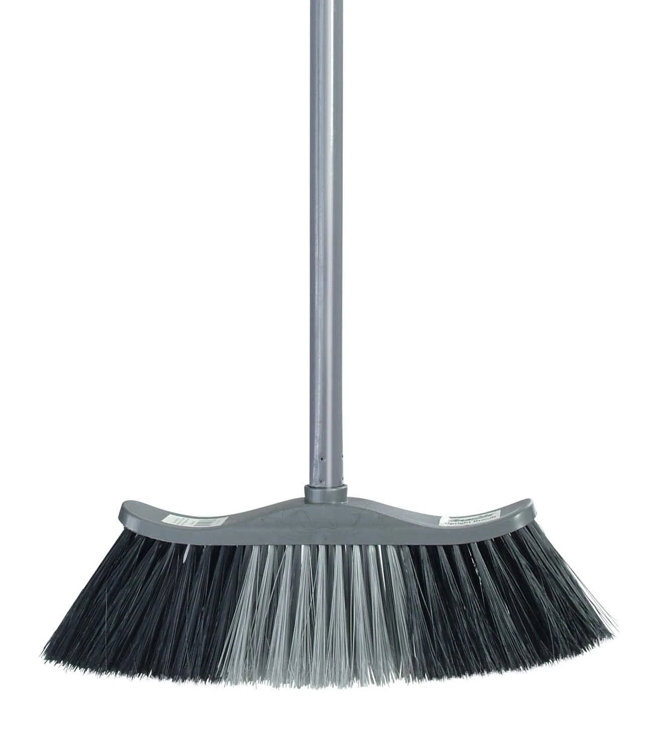 Set Grey Broom and Dustpan 48” Handle Durable Plastic Dustpan with Comfortable