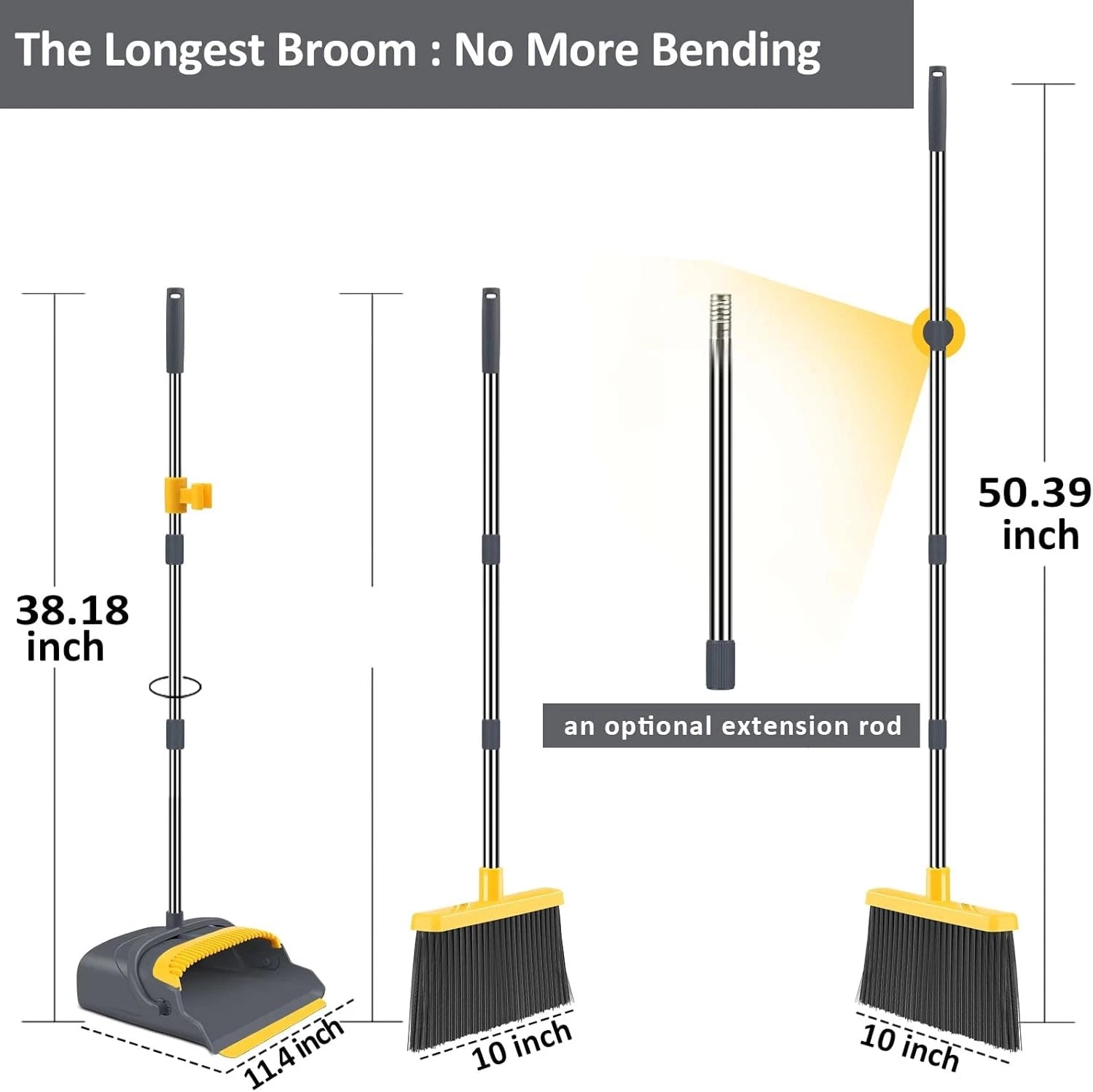 Broom dustpan set, broom dustpan combination set, upright